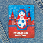 Значок деревянный "Москва" (матрешка), 2,7 х 4,5 см - Фото 3