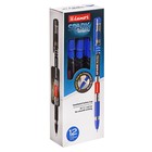 Ручка шариковая Luxor 1597 Spark, узел 0.7 мм, грип, синяя - Фото 6