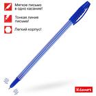 Ручка шариковая Luxor Stripes, узел 0.7 мм, чернила синие, корпус бело-синий - Фото 2