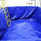 Тент защитный, 8 × 4 м, плотность 180 г/м², УФ, люверсы шаг 1 м, синий - Фото 3