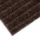 Коврик придверный влаговпитывающий, ребристый, «Стандарт», 56×86 см, цвет коричневый - Фото 4