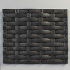 Диван VERONA, 2-местный, 62 × 130 × 78 см, с подушкой, плетение 8-11 мм, чёрный - Фото 2