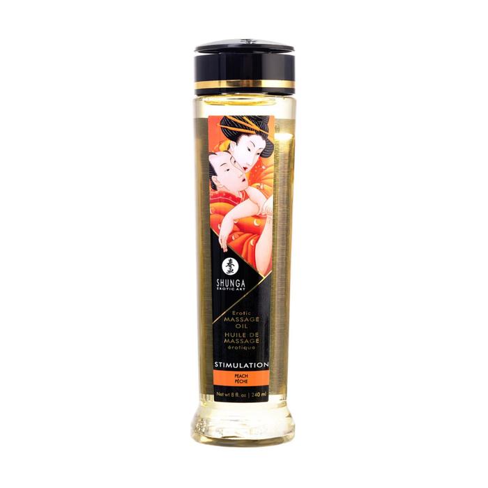 Массажное масло Shunga Стимуляция «Персик», возбуждающее, 240 мл - Фото 1