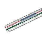 Линейка пластиковая Koh-I-Noor, 30 см, трёхгранная, с держателем - Фото 2