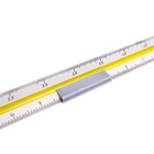 Линейка пластиковая Koh-I-Noor, 30 см, трёхгранная, с держателем - Фото 4