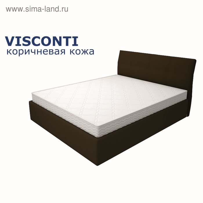 Кровать Visconti с подъемным механизмом, 180x200 коричневая - Фото 1