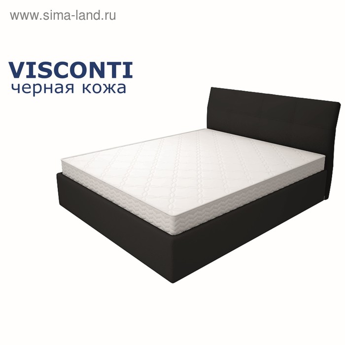 Кровать Visconti с подъемным механизмом, 180x200 черная - Фото 1