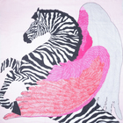 Платок женский "Зебра", размер 105*105 см, цвет розовый - Фото 2