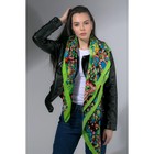 Платок женский "Fashion Girl", размер 105*105 см, цвет зеленый - Фото 3
