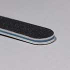 Пилка-наждак, абразивность 100/180, 11 см, цвет чёрный - Фото 3