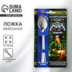 Ложка чайная именная «Александр», 3×14 см - Фото 1