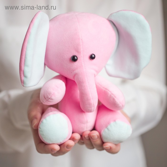 Мягкая игрушка «Плюшевый слоник Лакки», набор для шитья, 18.5 × 22.8 × 2.5 см - Фото 1