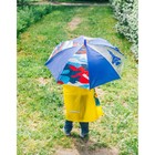 Зонт детский п/авт 8 спиц П/Э ПВХ с прозрачным клином "Настоящий герой", со свистком, d=77 см - Фото 7