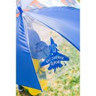 Зонт детский п/авт 8 спиц П/Э ПВХ с прозрачным клином "Настоящий герой", со свистком, d=77 см - Фото 8