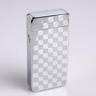 Зажигалка электронная, дуговая, USB, 3.5×7 см, серебристый узор - Фото 2