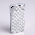 Зажигалка электронная, дуговая, USB, 3.5×7 см, серебристый узор - Фото 3