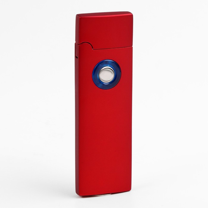 Зажигалка электронная, USB, спираль, 2.5 х 8 см, красная - Фото 1
