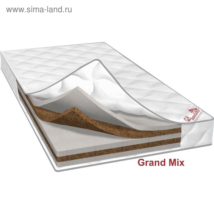 Матрас Grand Mix, размер 90х200 см, высота 17 см, трикотаж - Фото 1