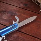 Нож швейцарский «Спасатель» 6 в 1, синий - Фото 3