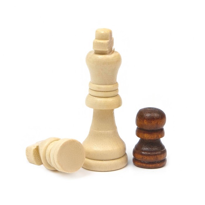 Настольная игра 3 в 1 "Падук": нарды, шахматы, шашки, 34 х 34 см - фото 1906913164