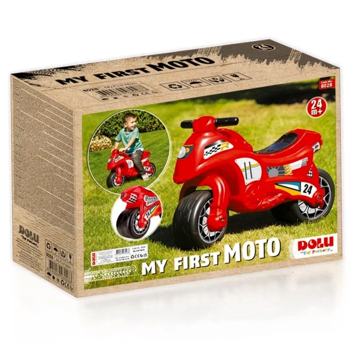 Толокар-мотоцикл, цвет красный 43171