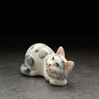 Статуэтка фарфоровая «Котя Муся», серая, 9см - Фото 2