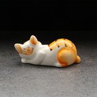 Фигурка фарфоровая «Котя Муся», рыжая, 9 см - Фото 3