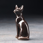 Статуэтка фарфоровая «Кошка Тайка», чёрная, 10см - Фото 2