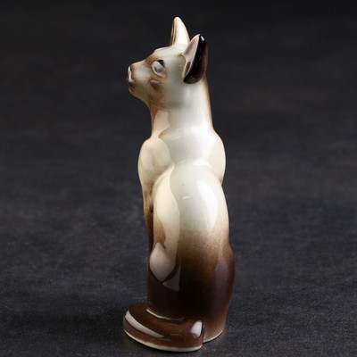 Фигурка фарфоровая «Кошка Тайка сиамская», 10 см