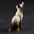 Статуэтка фарфоровая «Кошка Тайка сиамская», 10 см - Фото 3