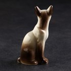 Статуэтка фарфоровая «Кошка Тайка сиамская», 10 см - Фото 4