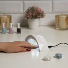 Лампа для гель-лака Luazon LUF-11, LED, 9 Вт, 3 диода, таймер 60 с, USB, белая - Фото 2
