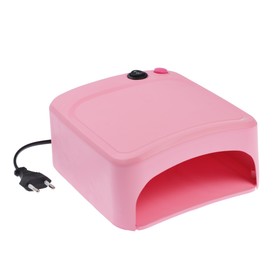 Лампа для гель-лака Luazon LUF-10, UV, 36 Вт, 3 диода, таймер 120 с, 220 В, розовая
