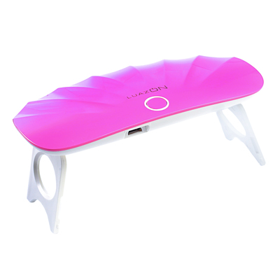 Лампа для гель-лака Luazon LUF-12, LED, 6 Вт, USB, компактная, 6 диодов, розовая