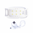 Лампа для гель-лака Luazon LUF-12, LED, 6 Вт, USB, компактная, 6 диодов, розовая - Фото 2