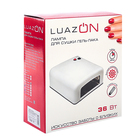 Лампа для гель-лака Luazon LUF-01, UV, 36 Вт, белая глянцевая - Фото 5