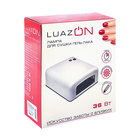 Лампа для гель-лака Luazon LUF-01, UV, 36 Вт, красная глянцевая - Фото 5