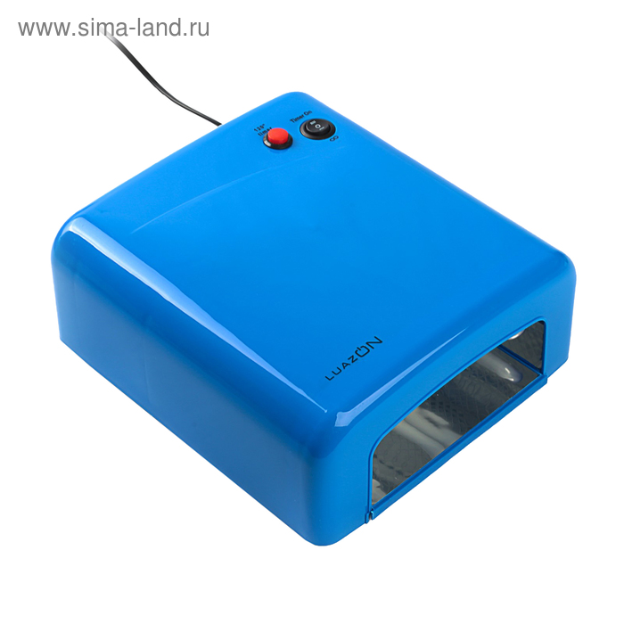 Лампа для гель-лака Luazon LUF-01, UV, 36 Вт, синяя глянцевая - Фото 1