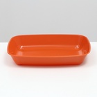 Туалет для кошек, 33.5×25×6 см, округлый, без сетки, пластик - Фото 4