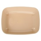 Туалет округлый без сетки 33,5 х 25 х 6 см, бежевый - Фото 3