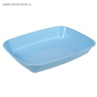 Туалет округлый без сетки 33,5 х 25 х 6 см, голубой - Фото 3