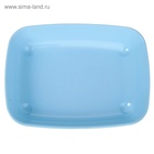 Туалет округлый без сетки 33,5 х 25 х 6 см, голубой - Фото 1