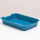 Туалет средний без сетки 36 х 26 х 6,5 см, синий - Фото 2