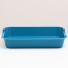 Туалет средний без сетки 36 х 26 х 6,5 см, синий - Фото 3