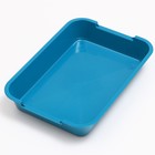 Туалет средний без сетки 36 х 26 х 6,5 см, синий - Фото 4