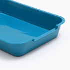 Туалет средний без сетки 36 х 26 х 6,5 см, синий - Фото 5