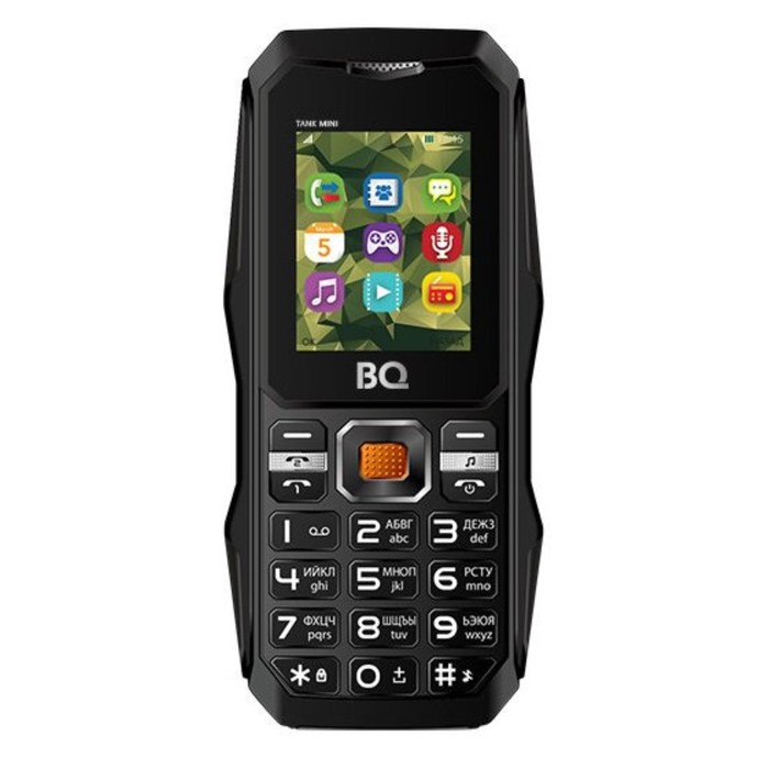 Сотовый телефон BQ M-1842 Tank Mini, 1.77", 2 sim, 32 Мб, microSD, 1500 мАч, черный - Фото 1