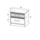 Тумба прикроватная «Румба», 500×330×465 мм, цвет дуб сонома / венге - Фото 4
