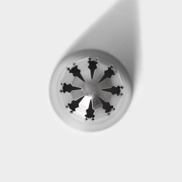 Насадка кондитерская «Сфера.Волна с цветком», d=3 см, выход 2,3 см, нержавеющая сталь - фото 1887778312