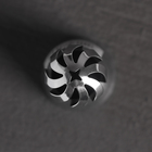 Насадка кондитерская «Сфера.Прорези изогнутые со звездой», d=3 см, выход 2,3 см, нержавеющая сталь - Фото 2